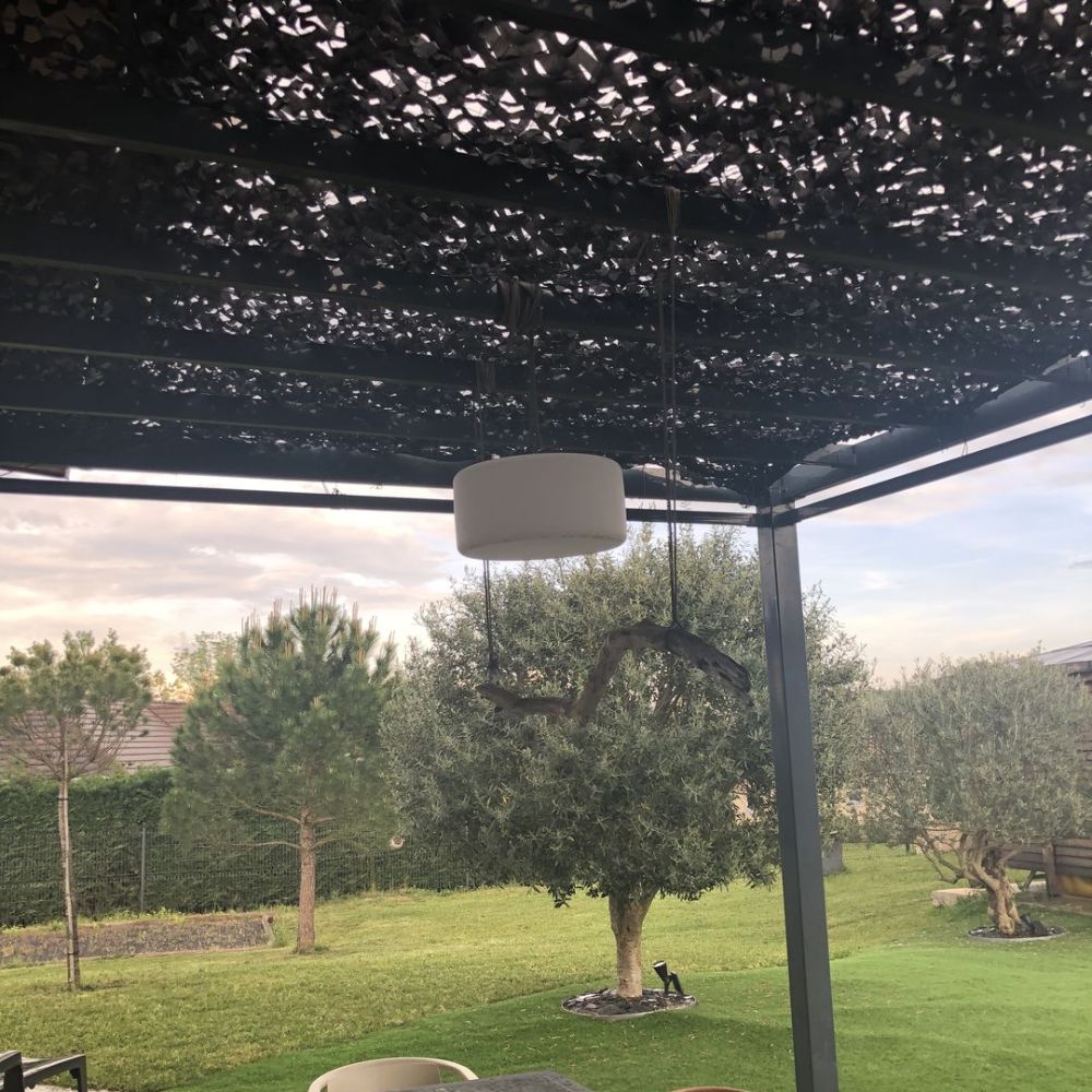Camo Shade Net - Black 420D