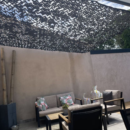 Camo Shade Net - Black 420D
