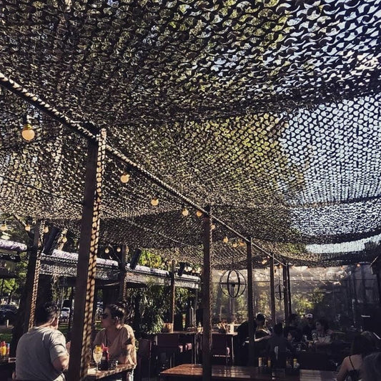 Camo Shade Net - Black 420D